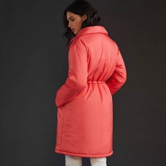 Anthropologie Maeve Cinched Puffer Coat Size L NEW - Picture 4 of 14